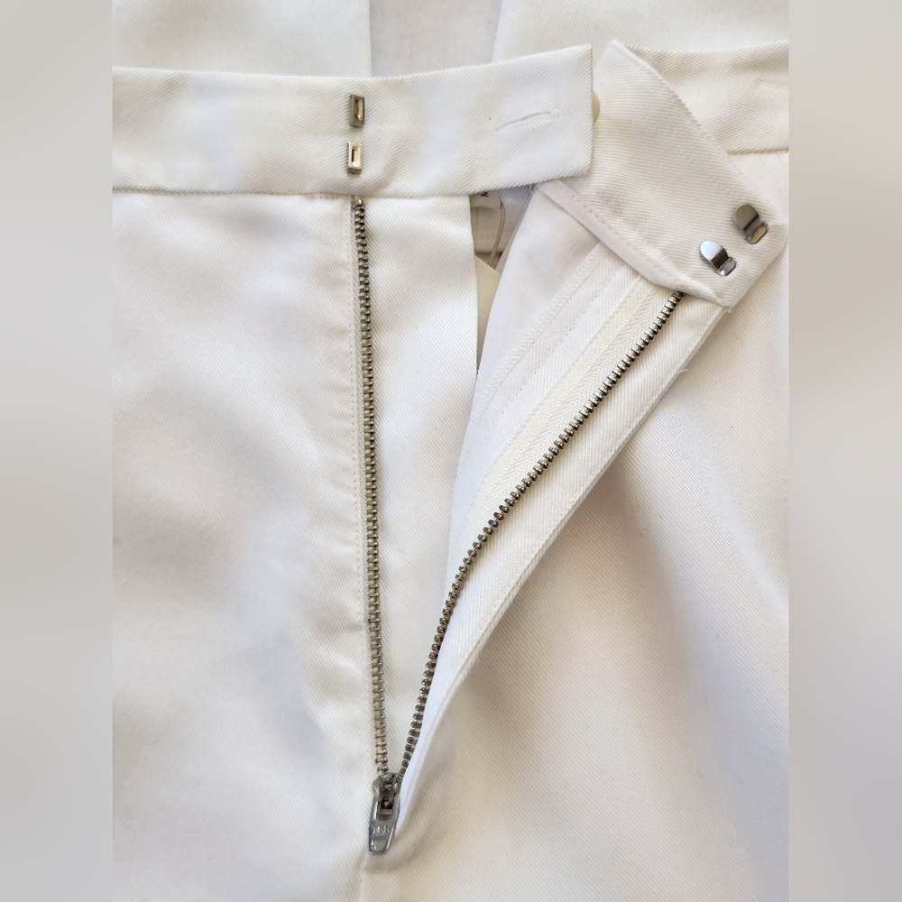 NWT || TIBI || Sebastian White Trousers  Straight Legs Immaculate Sz 2 - Picture 11 of 12